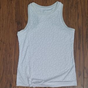Tail White Leopard Pattern Tank Top